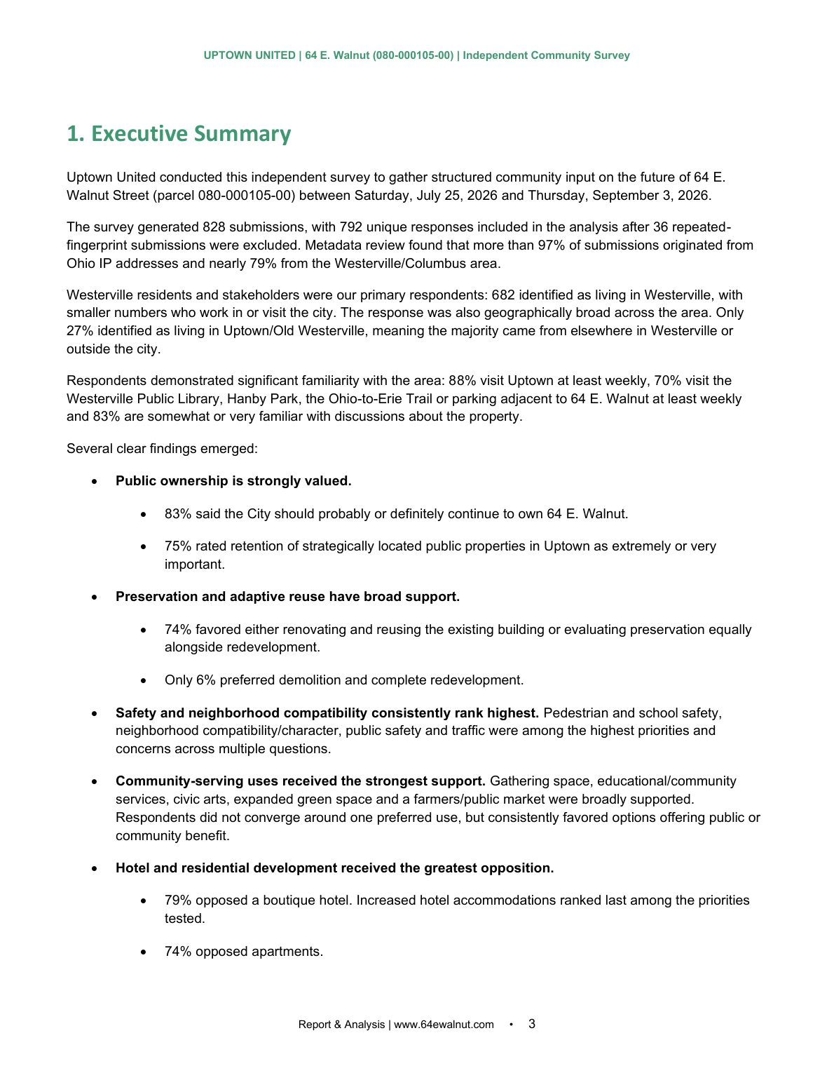 Independent Community Survey page 3