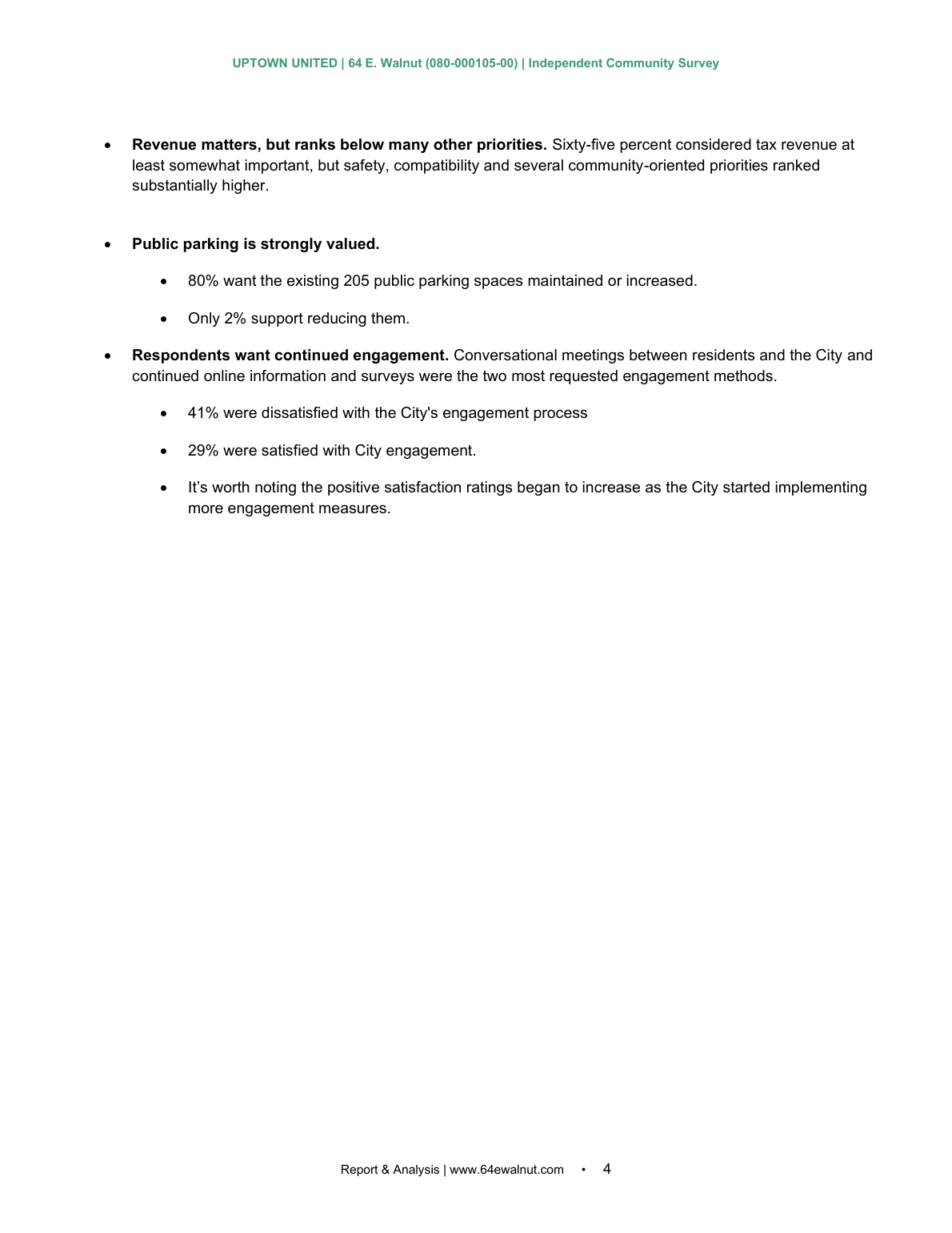 Independent Community Survey page 4