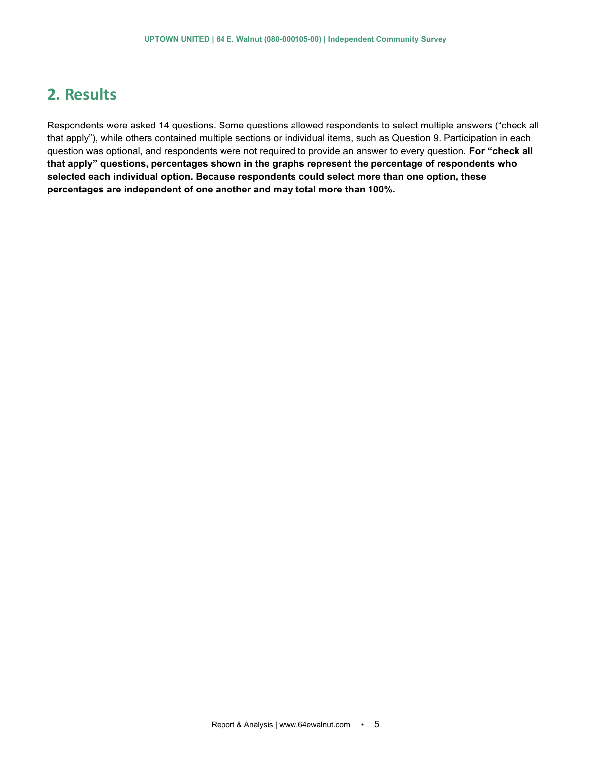 Independent Community Survey page 5